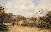 Camille Pissarro Spring in Louveciennes oil painting reproduction